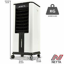 NETTA Portable Air Cooler Conditioning Unit Humidifier 7L Tank Remote Control