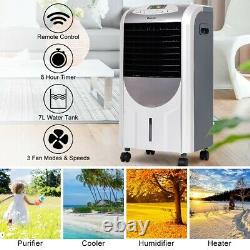 NEW 4 in 1 3 Speed Evaporative Air Cooler Conditioning Fan Heater Unit