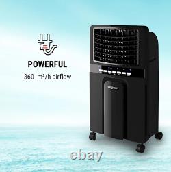 OneConcept Baltic 3-in-1 Portable Fan Air Cooler Humidifier Black