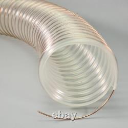 PU Flexible Clear Ducting Hose Ventilation Fume & Dust Extraction Woodworking