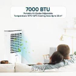 Portable 3-in-1 Air Cooler 7000BTU Cooling Fan Remote Control 3 Speed Settings