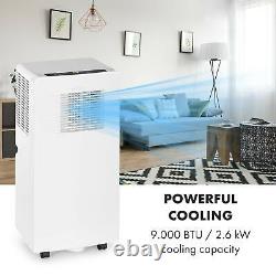 Portable Air Conditioner Dehumidifier Cooler 3-in-1 9.000 BTU App Control White