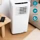 Portable Air Conditioner Smart White Cooler Dehumidifier Indoor Timer Remote