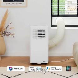 Portable Air Conditioner Smart White Cooler Dehumidifier Indoor Timer Remote