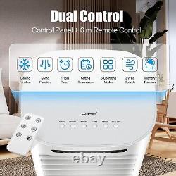 Portable Air Cooler 3-in-1 withFan & Humidifier 15H Timer Remote Control