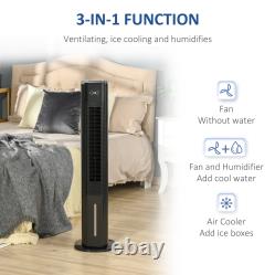 Portable Air Cooler 6L Humidifier Evaporative Ice Cooling Fan Remote 6 Modes