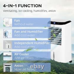 Portable Air Cooler, Evaporative Anion Ice Cooling Fan Humidifier Unit