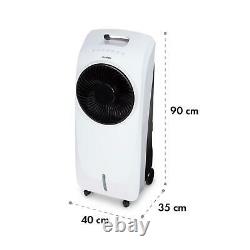 Portable Air Cooler Fan Room Humidifier Ioniser 110W Timer Remote Control White