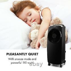 Portable Air Cooler Fan humidifier Ioniser Room refresher110W Timer Remote Black