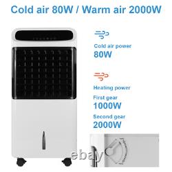 Portable Air Cooler Fan with Remote Control Ice Cold Cooling Conditioner Unit UK