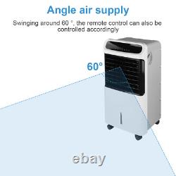 Portable Air Cooler Fan with Remote Control Ice Cold Cooling Conditioner Unit UK