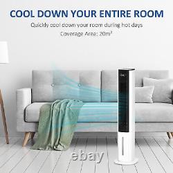 Portable Air Cooler Humidifier Fan with Timer & Ice Boxes Ideal for Home