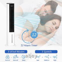 Portable Air Cooler Humidifier Fan with Timer & Ice Boxes Ideal for Home