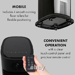 Portable Air Cooler Humidifier Portable Air Conditioner Air Purifier 8L Black