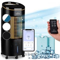 Portable Air Cooler Humidifier Portable Air Conditioner Air Purifier 9L Black