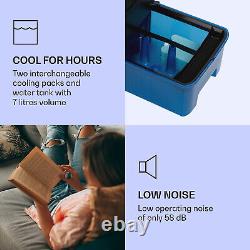 Portable Air Cooler Humidifier Portable Air Conditioner Air Purifier 9L Black