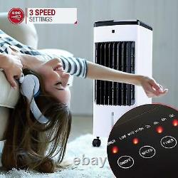 Portable Air Cooler Unit Ice Water Fan Humidifier Timer 3 Settings AC WithRemote