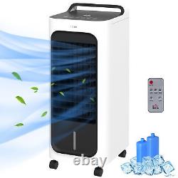 Portable Air Cooler with Humidifier, Timer, Remote, Oscillation, Ice Packs