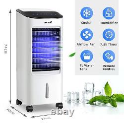 Portable Evaporative Cooler 3-in-1 Air Cooler withFan & Humidifier Remote Control