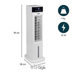 Princess Portable Air Cooler Smart White Remote Timer 3 Speed Oscillating 70W