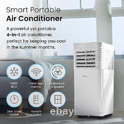 Pro Breeze 4-in-1 Smart Portable Air Conditioner 5000 BTU Wifi Remote A+