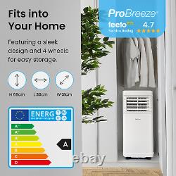 Pro Breeze 4-in-1 Smart Portable Air Conditioner 5000 BTU Wifi Remote A+