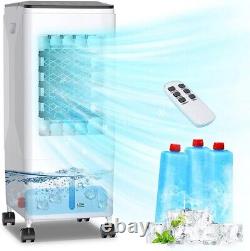 RRP£150? Air Cooler 5.5L Mobile Portable Conditioner 3 Speed Remote Water Ice
