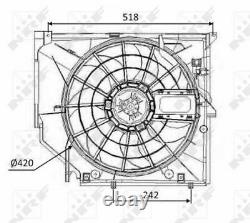 Radiator Cooling Fan Module Unit For Bmw 3 E46 M43 B19 M52 B28 M52 B25 M52 B20