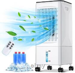 Raofuo Evaporative Coolers, 4 IN 1 Mobile Air Conditioner Humidifier Air Purifie