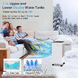 Raofuo Evaporative Coolers, 4 IN 1 Mobile Air Conditioner Humidifier Air Purifie