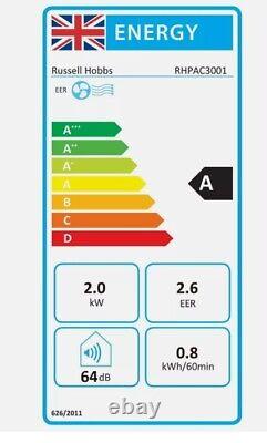 Russell Hobbs Air Conditioner & Dehumidifier & Cooler 7000 BTU 3-in-1 RHPAC3001