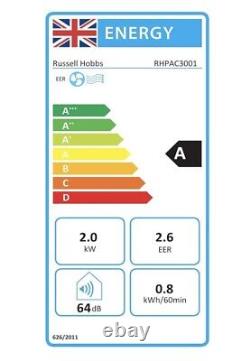 Russell Hobbs Air Conditioner & Dehumidifier & Cooler 7000 BTU 3-in-1 RHPAC3001