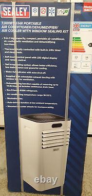 Sealey SAC7000 230V Portable Air Conditioner Dehumidifier Air Cooler 7,000Btu/hr